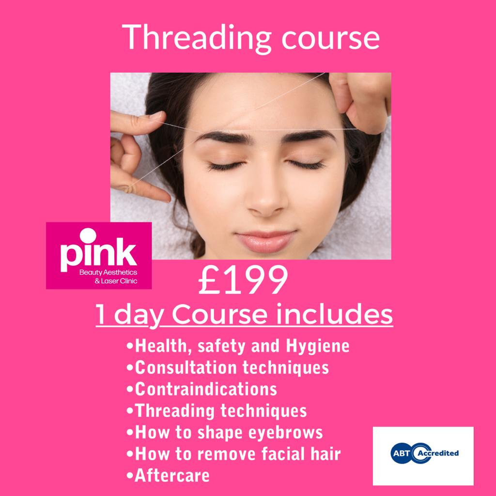 Threading Course pink beauty reading Pink Beauty Salon and Academy