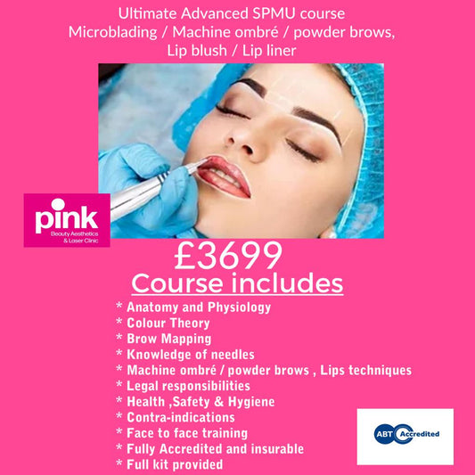 Ultimate Advanced SPMU Course Microblading / Machine Ombré / Powder Brows, Lip Blush Lip Liner Course